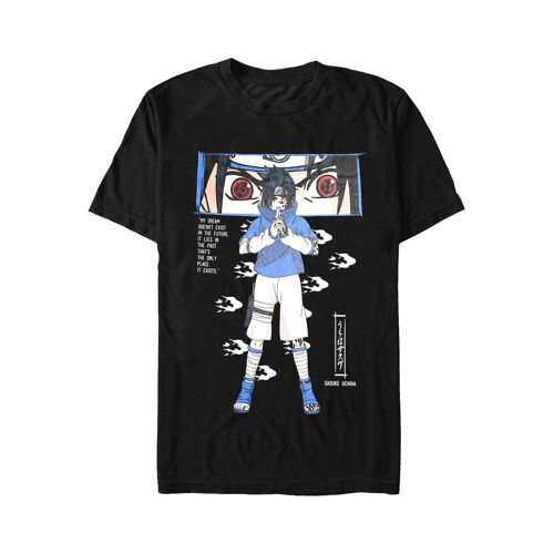 Naruto - Sasuke - T-Shirt - Noir - M - 100% Coton,Jersey