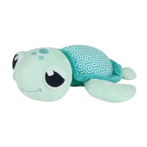 Ma Petite Carapace Peluche Tortue Lumineuse Naturelle +/- 25 Cm - Jemini - Chargeable A La Lumiere, Fonctionne Sans Pile.