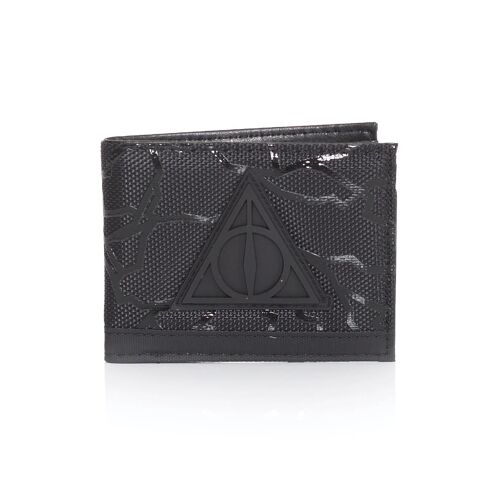 Harry Potter - Black On Black Web Uv Print Bifold - Portefeuilles - Noir - Onesize - 100% Polyester