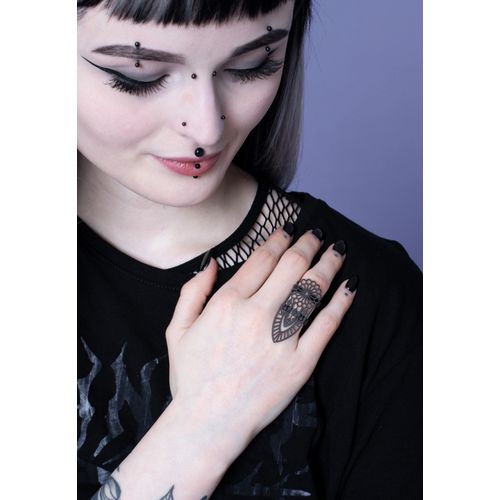 Wildcat - Basilika Black - Bague - Noir - 18 Mm - Acier Inoxydable,Métal