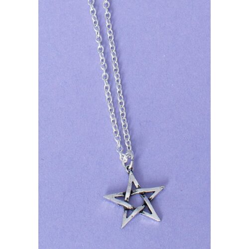 Alchemy England - Pentagram Silver - Collier - Gris - Onesize - Étain,Alliage Métallique