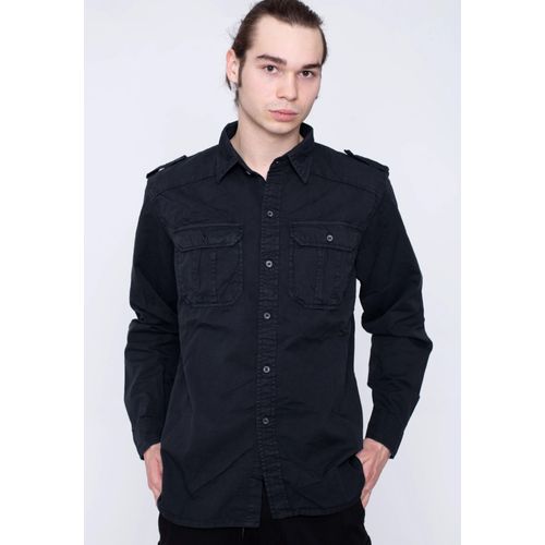 Surplus - M65 Basic Long Arm Black - Chemise - Noir - Xl - 100% Coton,Coton