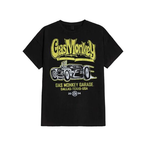 Gas Monkey Garage - Yellow Hot Rod - T-Shirt - noir - L - 100% Coton,Jersey