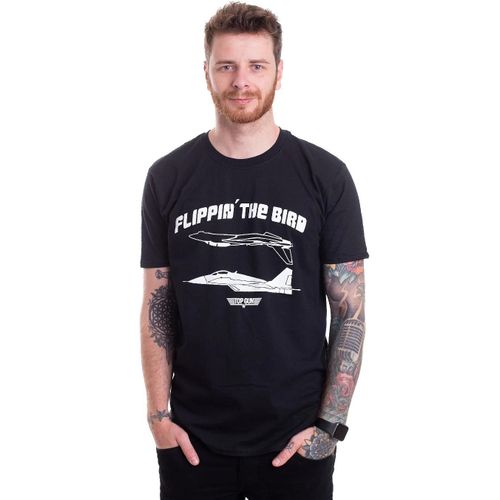 Top Gun - Flippin¿ The Bird - T-Shirt - Noir - L - 100% Coton,Jersey