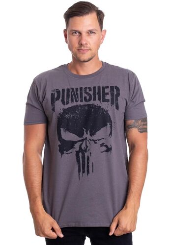 The Punisher - Big Skull Grey - T-Shirt - Gris - S - 100% Coton,Jersey