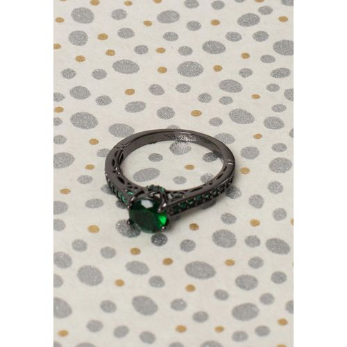 Wildcat - Smaragd - Bague - Noir - 22 Mm - Acier 316l,Métal