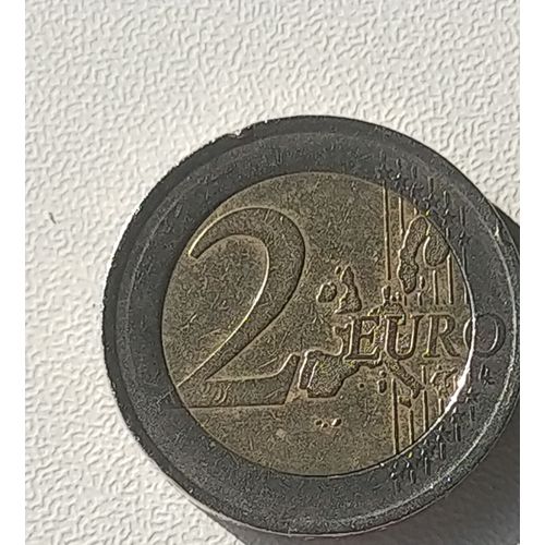 Pièce Rare De 2€ Espagne Fautee Sur Le Listel , Usure Normale Sur Avers Et Revers Pour Collectionneurs 3500€