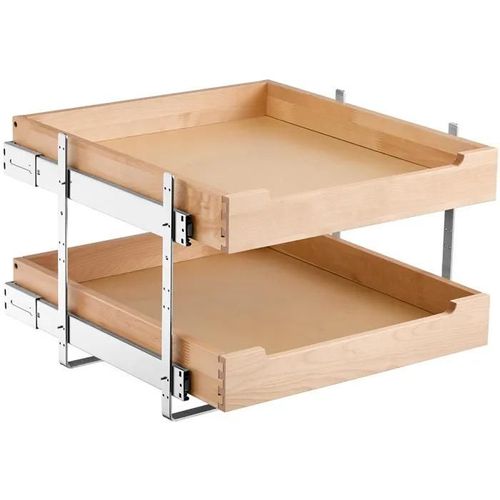 Organiseur D'armoire Coulissant-Vevor-Tiroir Coulissant Cuisine-2 Niveaux-470 X 533 Mm-Pour Cuisine, Garde-Manger, Salle De Bain