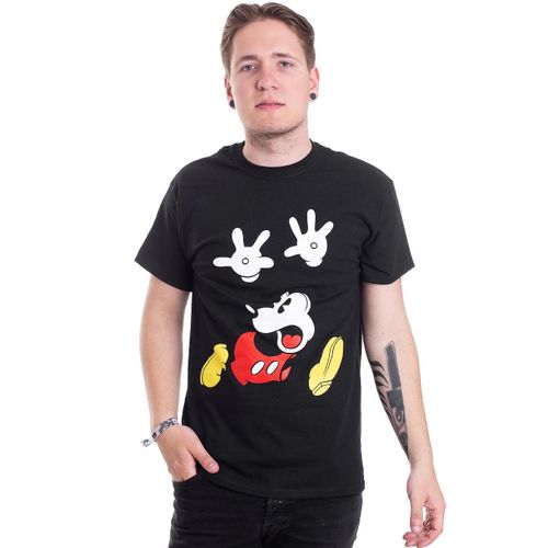 Mickey Mouse - Panic Face - T-Shirt - Noir - S - 100% Coton,Jersey