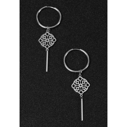 Wildcat - Clover Pairs Silver - Boucles D'oreilles - Gris - Onesize - Acier 316l,Métal