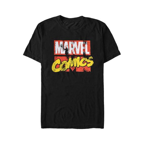 Marvel Comics - Retro Logo - T-Shirt - Noir - L - 100% Coton,Jersey