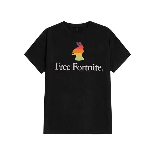 Fortnite - Free Fortnite - T-Shirt - Noir - Xl - 100% Coton,Jersey