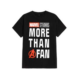 Marvel Comics - Fan - T-Shirt - Noir - L - 100% Coton,Jersey