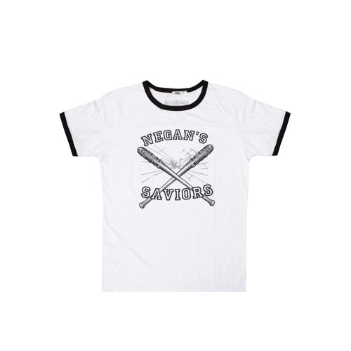 The Walking Dead - Negan's Saviors White - T-Shirt - Blanc - M - 100% Coton,Jersey