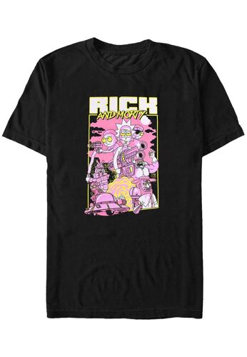 Rick And Morty - Movie - T-Shirt - Noir - L - 100% Coton,Jersey