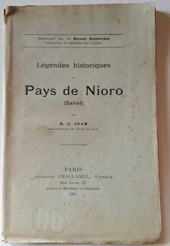 Legendes Historiques Du Pays De Nioro 0