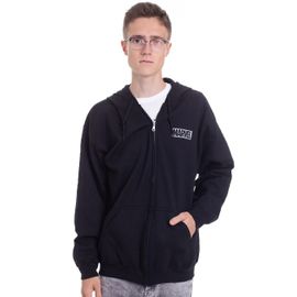 Marvel Comics - Logo - Sweat Zippé - Noir - L - 50% Coton, 50% Polyester,Transpirer