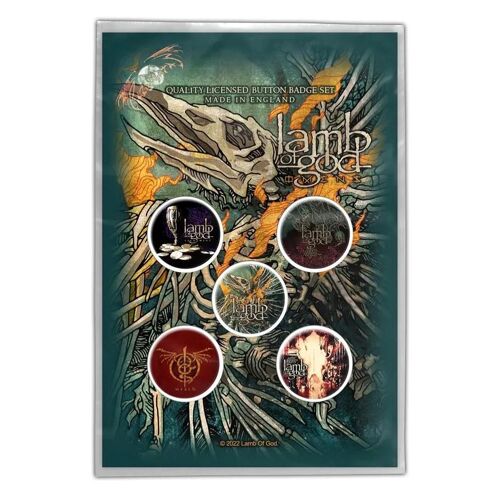Lamb Of God - Omens - Ensemble De Boutons