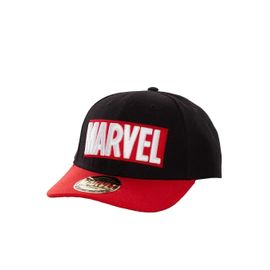 Marvel Comics - Logo Baseball Cap Black/Red - Casquette - Noir - Onesize - 100% Polyester
