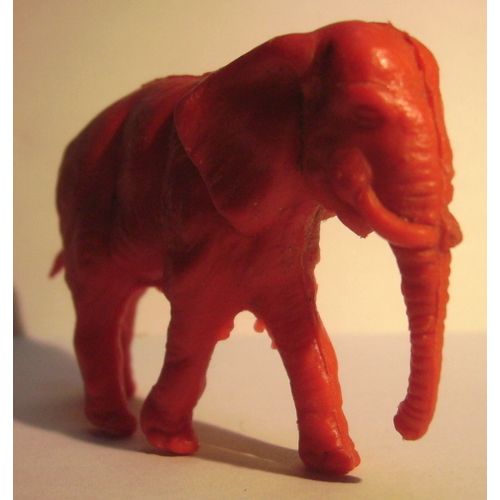Figurine Éléphant 60 Mm - Plastique/Résine-70'S - Monochrome