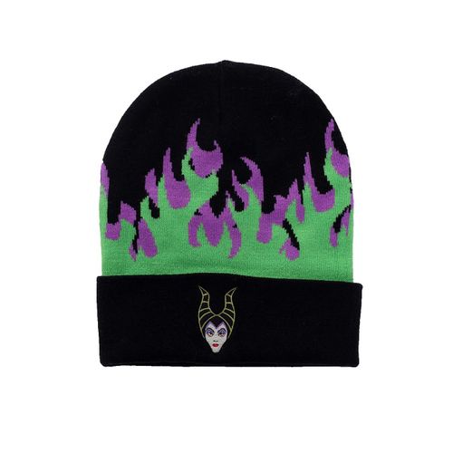Disney - Maleficent Roll Up - Bonnet - Noir - Onesize - 95 % Polyester, 5 % Élasthanne,Tricots