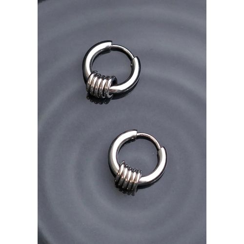 Wildcat - Little 5 Silver - Boucles D'oreilles - Gris - Onesize - Acier Inoxydable,Métal