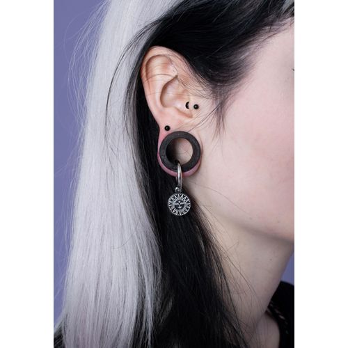 Wildcat - Little Sun Moon Silver - Boucles D'oreilles - Gris - Onesize - Acier Inoxydable,Métal