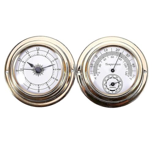 Thermomètre Hygromètre Baromètre Montres Horloge 2 Ensemble Entier Station Météo Mètre 