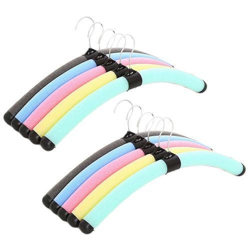 Cintres en éponge en mousse colorée antirouille durable taille compacte pour suspendre costumes manteaux chemises