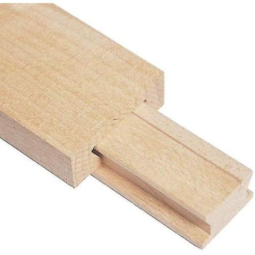 Glissières de tiroir en bois 40cm Rail de guidage central en bois classique (15-3/4')