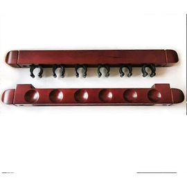 6 porte-queues de billard,porte-queues de billard en bois,support mural de queues de billard Porte-bâton de queue de billard avec 6 clips de queue pour les bars,les clubs et les joueurs de billard-rx