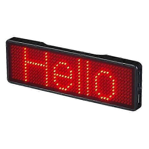 Bluetooth Led Name Badge Panneau Lumineux Rechargeable Diy Programmable Défilement Message Board Display L-Mxbc