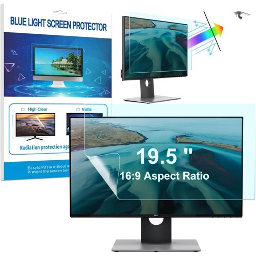 Protection D'écran Premium pour Ordinateur/Moniteur 19.5 Pouce 16:9, HD Anti-Lumière Bleu Filtre de Protection, Anti-Reflet Film Mat Protector pour Moniteur 19.5"" 16:9(433 * 240mm)