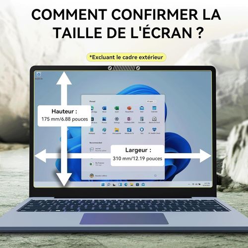 Magnétique Filtre De Confidentialité 14 Pouces 16 9, Filtre Ecran Pour Ordinateur Portable Avec /Dell/Acer/Lenovo/Thinkpad/Envy, Amovible Anti-Lumière Bleu Protection Ecran Pc Laptop[L1227]