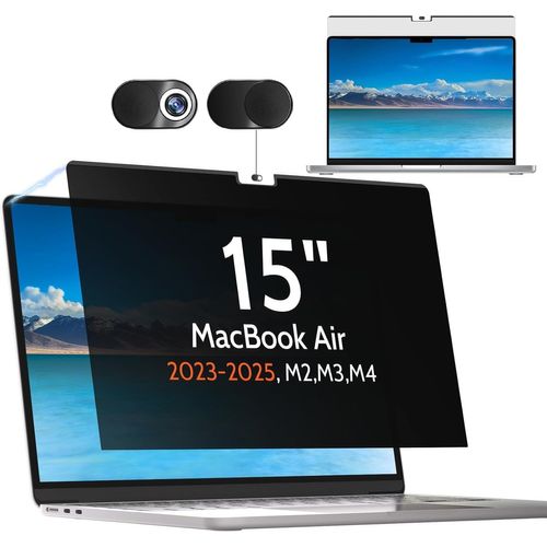 Couvre-caméra, Kit de Filtre de Confidentialité, Languettes Adhésives pour Webcam, Couvre-caméra Magnétique en Métal Ultra-Mince pour la Protection de la Webcam du MacBook