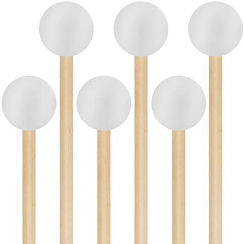 6 Pcs Marimba Mallet Percussion Xylophone Glockenspiel Bâtons Marimba Tambour Pour Gong Bois Blo