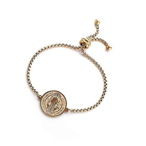 Acier Inoxydable St Benedict Médaille Bracelet San Benito Croix Bracelet Hommes Femmes Prêtre Chrétien Exorciste Amulette Bijoux