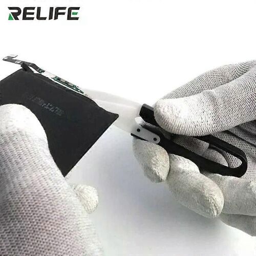 Relife RL-102 Isolé Céramique U-cisaillement Spécial Réparation de batterie Isolation antistatique Ciseaux de sécurité Outil à main