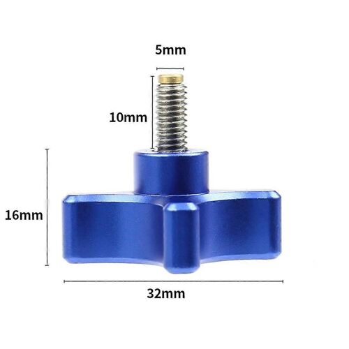 Filetage Poignée de serrage Boulon Bouton à main Vis de serrage M5 Acier inoxydable Métal prune Vis de serrage pour équipement industriel
