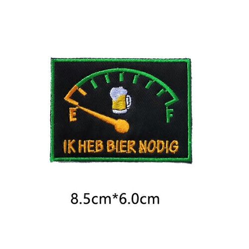 Pays-Bas Brabant Kruikenstad Peenrijk Bière Carnaval Patches Pour Vêtements Fer Sur Brodé Coudre Applique Emblème Insigne
