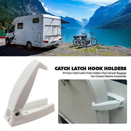 Loquet De Porte Porte-Loquet Pour Camping-Car Caravane Camion Fourgon Voyage Bagages Rv Accessoires Remorque De Camping-Car Blanc Abs Auto Style