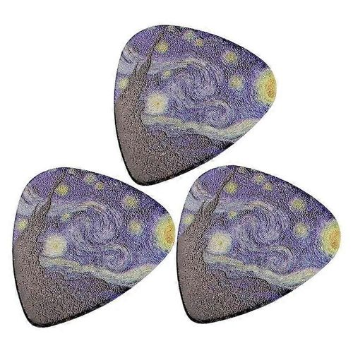 Médiator De Guitare Médiators Minces,Moyens Et Lourds Avec Étoile Artistique Sky Design Médiator De Guitare Pour Basse Guitare Acoustique Guitare Électrique
