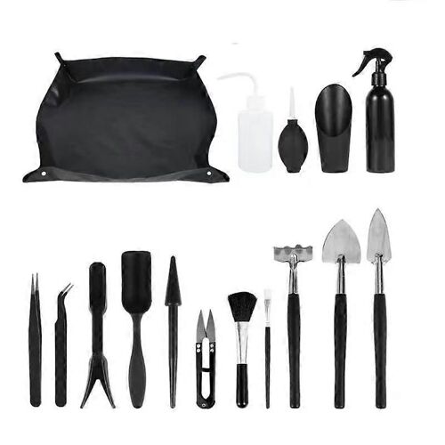 16pcs Jardinière Kit Plantes Succulentes Outils Ensemble D'intérieur Bonsaï Miniature Transplantation Outil De Semis