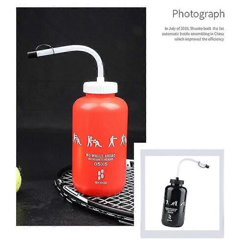 Eau avec longue paille en plastique sans paille Gardien de but 1 litre pour le sport C