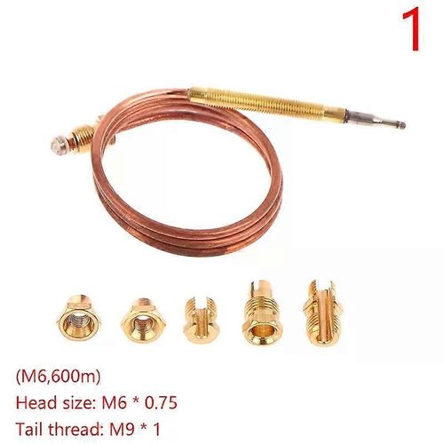 1pcs M6 60CM Thermocouple Replacement Set Pour Fournaises à Gaz Chaudières Chauffe-Eau