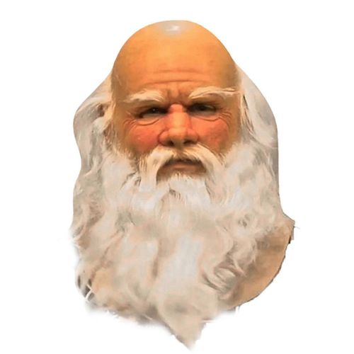 Drôle Père Noël Masque Complet Super Doux Père Noël Masque Visage Perruque Barbe Costume Habiller Jusqu'à Noël Fête Carnaval Halloween Masque