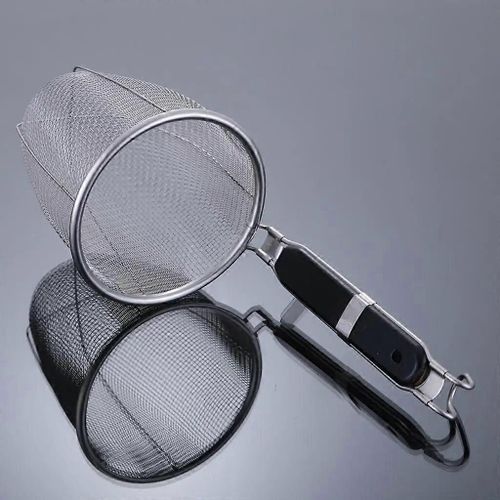 Passoire Louche Pâtes Soupe Fondue Barbecue en acier inoxydable Outil de cuisson pour la friture Spaghetti Nouilles Huile