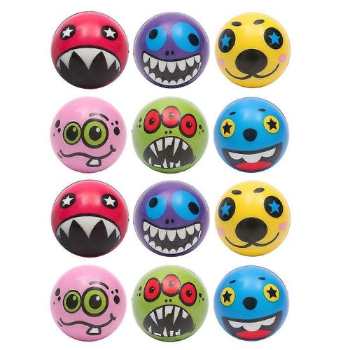 12pcs 6.3cm Anti Stress Relief Ball Cartoon Grimace Squeeze Ball Toys Pour Les Enfants