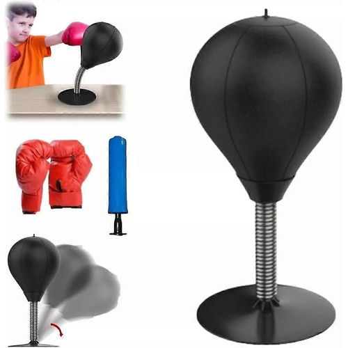 Sac De Boxe De Bureau Sac De Frappe Soulagement Du Stress Vitesse D'entraînement Sac De Frappe Muay Tai Exercice Suction Tab
