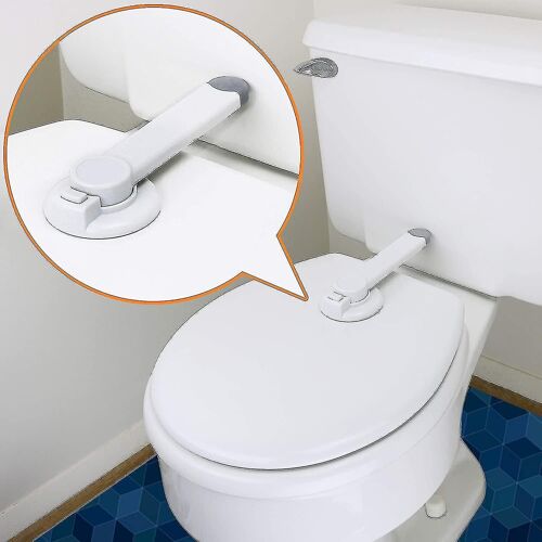 Serrure De Toilette Sécurité Pour Enfants Serrure De Siège De Toilette À L'épreuve Des Bébés Avec Adhésif 3m